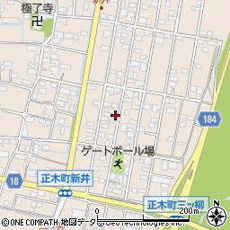 岐阜県羽島市正木町新井1176周辺の地図