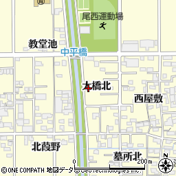 愛知県一宮市開明大橋北6周辺の地図