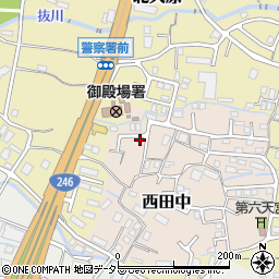 静岡県御殿場市西田中125周辺の地図