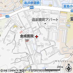 神奈川県横須賀市追浜東町3丁目周辺の地図