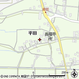 京都府綾部市栗町平田周辺の地図