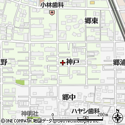 愛知県一宮市今伊勢町宮後神戸周辺の地図