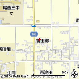愛知県一宮市開明新田郷102-2周辺の地図