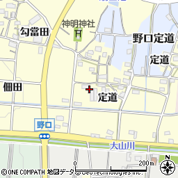 愛知県小牧市野口定道2周辺の地図
