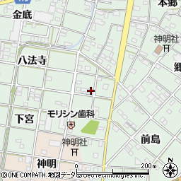 愛知県一宮市西大海道郷前18周辺の地図