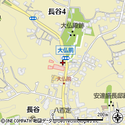 十割そば古賀 鎌倉店周辺の地図