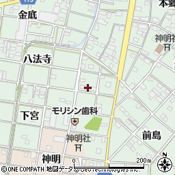 愛知県一宮市西大海道郷前16周辺の地図