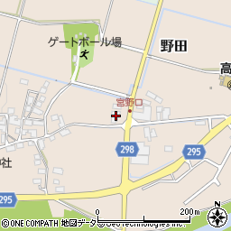滋賀県高島市野田849周辺の地図