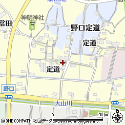 愛知県小牧市野口定道1288周辺の地図