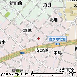 愛知県一宮市定水寺寺之越37周辺の地図