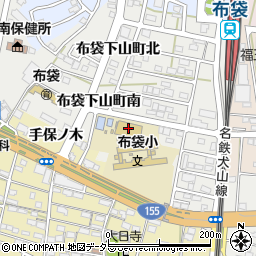 愛知県江南市布袋下山町南周辺の地図