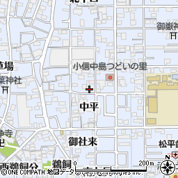 愛知県一宮市小信中島中平13-2周辺の地図
