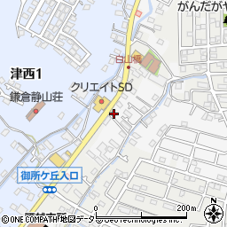 神奈川県鎌倉市津691周辺の地図
