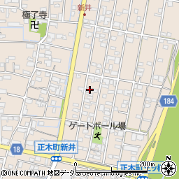 岐阜県羽島市正木町新井1172周辺の地図