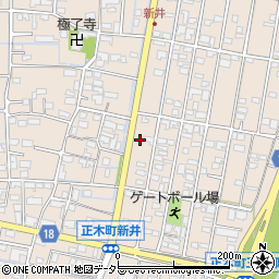 岐阜県羽島市正木町新井1162周辺の地図