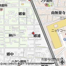 愛知県一宮市今伊勢町新神戸郷浦周辺の地図