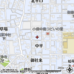愛知県一宮市小信中島中平13周辺の地図