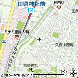 愛知県小牧市久保一色216-22周辺の地図
