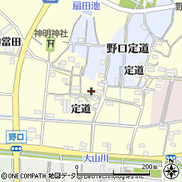 愛知県小牧市野口定道1365周辺の地図
