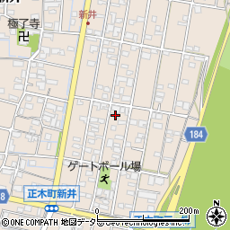 岐阜県羽島市正木町新井1212周辺の地図