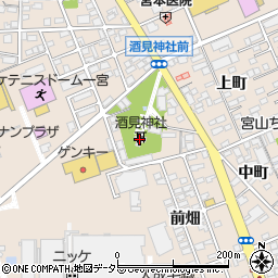 酒見神社周辺の地図