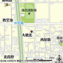 愛知県一宮市開明大橋北32周辺の地図