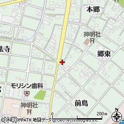 愛知県一宮市西大海道本郷80周辺の地図