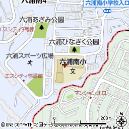 横浜市立六浦南小学校周辺の地図
