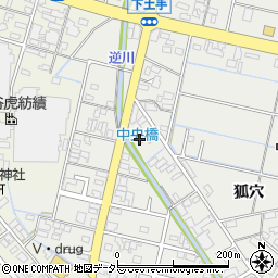 岐阜県羽島市竹鼻町狐穴230-1周辺の地図