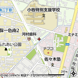 愛知県小牧市久保一色2073-26周辺の地図