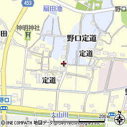 愛知県小牧市野口定道1395周辺の地図
