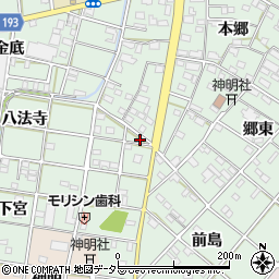 愛知県一宮市西大海道郷前5周辺の地図