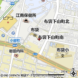 愛知県江南市布袋下山町南88周辺の地図