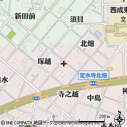 愛知県一宮市定水寺寺之越1周辺の地図