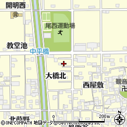 愛知県一宮市開明大橋北33周辺の地図