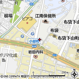 愛知県江南市布袋下山町南25周辺の地図