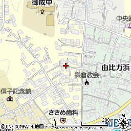 【道路側】鎌倉駅から車で6分蒔苗邸駐車場【3】周辺の地図
