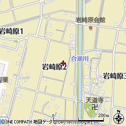 愛知県小牧市岩崎原周辺の地図