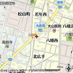 愛知県一宮市大赤見八幡西719周辺の地図