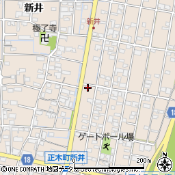 岐阜県羽島市正木町新井1165-2周辺の地図