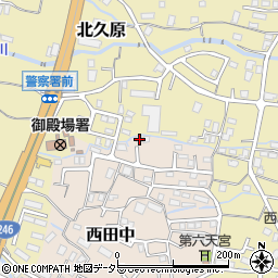 静岡県御殿場市西田中136周辺の地図