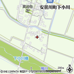 滋賀県高島市安曇川町下小川523周辺の地図