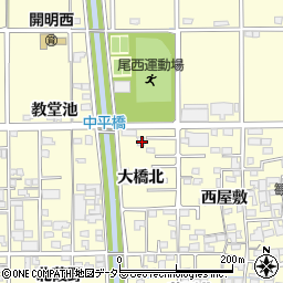 愛知県一宮市開明大橋北2周辺の地図
