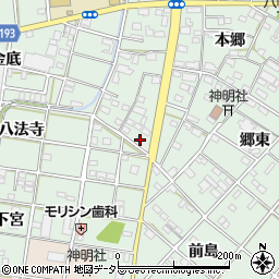 愛知県一宮市西大海道本郷98周辺の地図