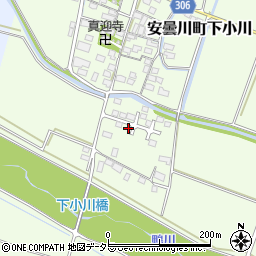 滋賀県高島市安曇川町下小川523-3周辺の地図