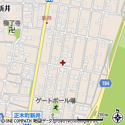 岐阜県羽島市正木町新井490周辺の地図