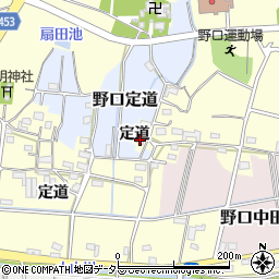愛知県小牧市野口定道1410周辺の地図