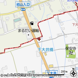 神奈川県小田原市下大井521周辺の地図