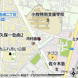 愛知県小牧市久保一色2073-15周辺の地図