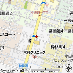 一宮三菱自動車販売株式会社周辺の地図